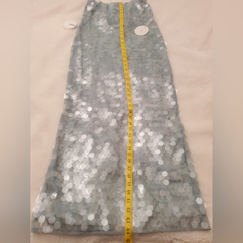 New STAUD Casey Dress Mist Size 2 - Picture 7 of 16